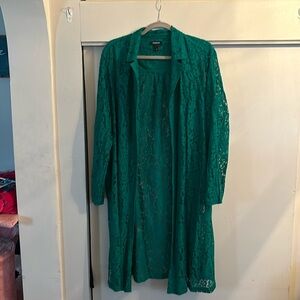 Torrid size 2 green lace kimono.  New without tags.  Never worn.